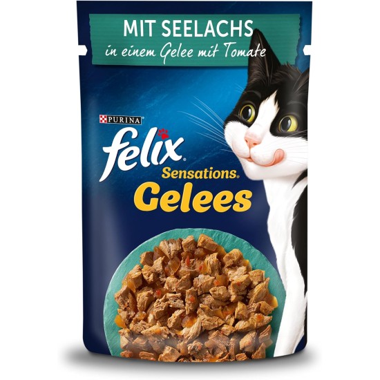 FELIX Sensations Jelly Wet Cat Food with Chicken and Carrot in Jelly, Pack of 26 (26 x 85 g) FELIX Sensations Jelly Wet Cat Food with Chicken and Carrot in Jelly, Pack of 26 (26 x 85 g)