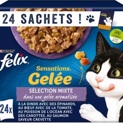 FELIX Sensations en Mixed Jelly 24 x 85g FELIX Sensations en Mixed Jelly 24 x 85g