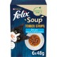 FELIX Soup Tender Strips, Soup for Cats, Variety of Flavours from the Water, Pack of 6 (6 x 48 g) FELIX Soup Tender Strips, Soup for Cats, Variety of Flavours from the Water, Pack of 6 (6 x 48 g)