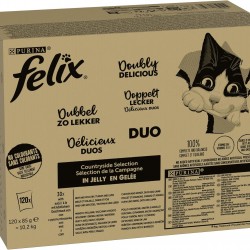 Felix Cat Food Wet in Jelly, Variety of Flavours, Large Pack of 120 (120 x 85 g) Felix Cat Food Wet in Jelly, Variety of Flavours, Large Pack of 120 (120 x 85 g)