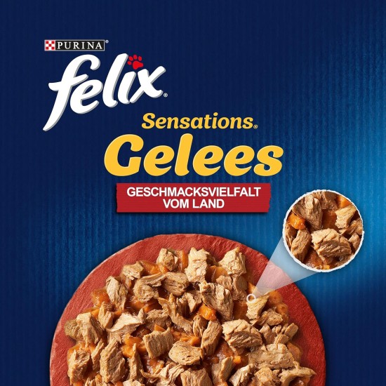 Felix Cat Food Wet in Jelly, Variety of Flavours, Large Pack of 120 (120 x 85 g) Felix Cat Food Wet in Jelly, Variety of Flavours, Large Pack of 120 (120 x 85 g)