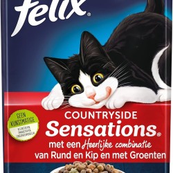 Felix Countryside Sensations Cat Food, Cat Lumps with Round, Chicken & Vegetables - Bag 7.5 kg Felix Countryside Sensations Cat Food, Cat Lumps with Round, Chicken & Vegetables - Bag 7.5 kg
