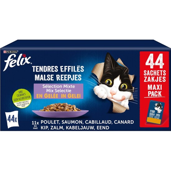 Felix Delicate Jelly Mixed Selection 44 x 85g Felix Delicate Jelly Mixed Selection 44 x 85g