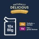 Felix Naturally Delicious, Wet Cat Food with Vegetables in Jelly, Pack of 80 (2 x 40 x 80 g) Felix Naturally Delicious, Wet Cat Food with Vegetables in Jelly, Pack of 80 (2 x 40 x 80 g)