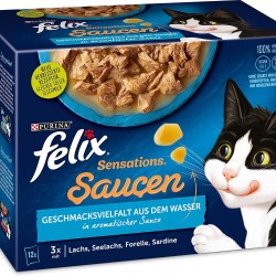 Felix Sensations Sauces Wet Cat Food, Variety Mix 4 or 6 Packs Felix Sensations Sauces Wet Cat Food, Variety Mix 4 or 6 Packs