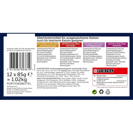 Felix Sensations Sauces Wet Cat Food, Variety Mix 4 or 6 Packs Felix Sensations Sauces Wet Cat Food, Variety Mix 4 or 6 Packs