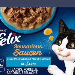 Felix Sensations Sauces Wet Cat Food, Variety Mix 4 or 6 Packs Felix Sensations Sauces Wet Cat Food, Variety Mix 4 or 6 Packs