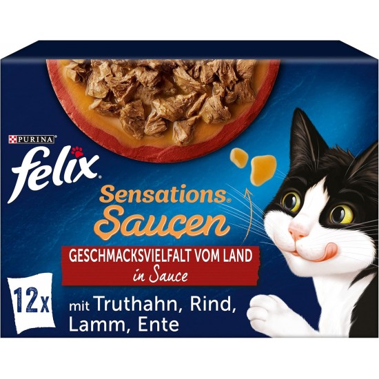 Felix Sensations Sauces Wet Cat Food, Variety Mix 4 or 6 Packs Felix Sensations Sauces Wet Cat Food, Variety Mix 4 or 6 Packs