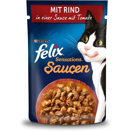 Felix Sensations Sauces Wet Cat Food, Variety Mix 4 or 6 Packs Felix Sensations Sauces Wet Cat Food, Variety Mix 4 or 6 Packs