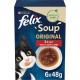 Felix Soup, Clear Soup for Cats with Delicate Pieces, Variety Mix, Pack of 8 (8 x 6 Bags of 48 g)