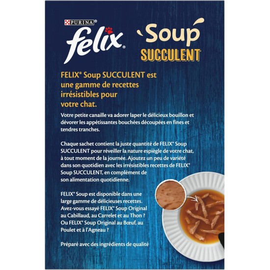 Felix Soups Succulent Fish 6 x 48g Felix Soups Succulent Fish 6 x 48g