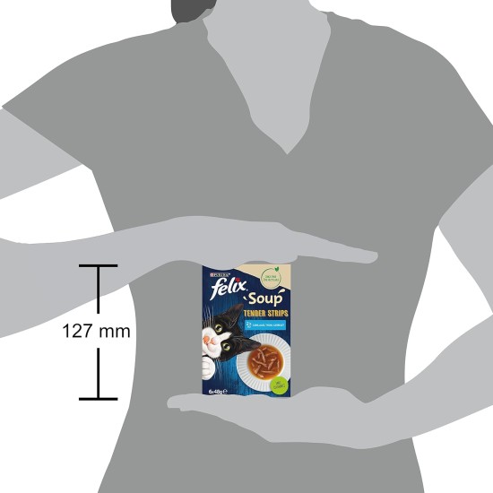 Felix Soups Succulent Fish 6 x 48g Felix Soups Succulent Fish 6 x 48g