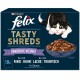Felix Tasty Shreds Wet Cat Food in Sauce, Variety of Flavours, Pack of 6 (6 x 10 x 80 g) Felix Tasty Shreds Wet Cat Food in Sauce, Variety of Flavours, Pack of 6 (6 x 10 x 80 g)