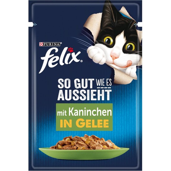Felix as Good as It Looks Wet Cat Food In Jelly, Variety Pack of 24 or 26 Felix as Good as It Looks Wet Cat Food In Jelly, Variety Pack of 24 or 26