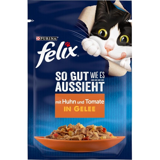 Felix as Good as It Looks Wet Cat Food In Jelly, Variety Pack of 24 or 26 Felix as Good as It Looks Wet Cat Food In Jelly, Variety Pack of 24 or 26