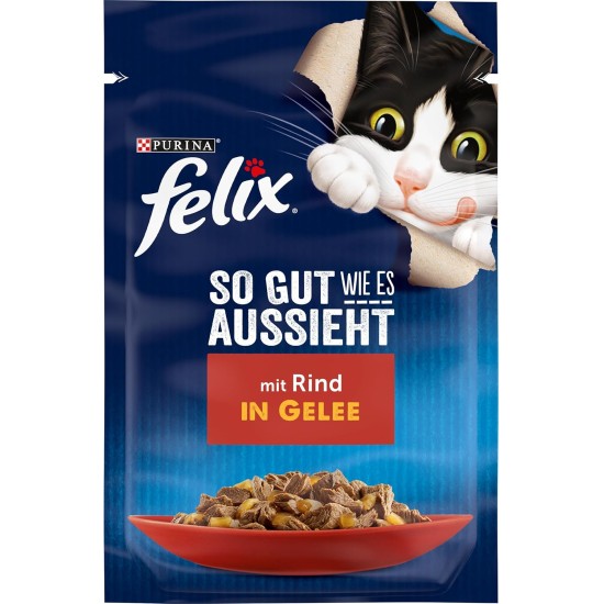 Felix as Good as It Looks Wet Cat Food In Jelly, Variety Pack of 24 or 26 Felix as Good as It Looks Wet Cat Food In Jelly, Variety Pack of 24 or 26