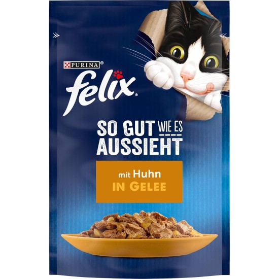 Felix as Good as It Looks Wet Cat Food In Jelly, Variety Pack of 24 or 26 Felix as Good as It Looks Wet Cat Food In Jelly, Variety Pack of 24 or 26