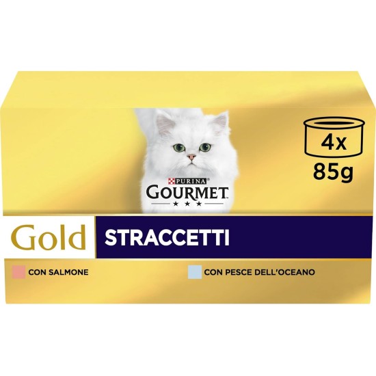 GOURMET Gold 48 x 85g Bags Adult Cat Food with Sea Fish and Salmon GOURMET Gold 48 x 85g Bags Adult Cat Food with Sea Fish and Salmon