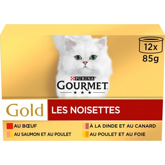 GOURMET Gold Hazelnuts Food for Adult Cat Flavours to choose from GOURMET Gold Hazelnuts Food for Adult Cat Flavours to choose from