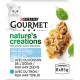 GOURMET Nature's Creations Adult Cat Mini Appetizers Ocean Fish Filling, Spinach & Rice, Tuna, Tomatoes & Rice, 8 x 85 g (Box) GOURMET Nature's Creations Adult Cat Mini Appetizers Ocean Fish Filling, Spinach & Rice, Tuna, Tomatoes & Rice, 8 x 85 g (Box)