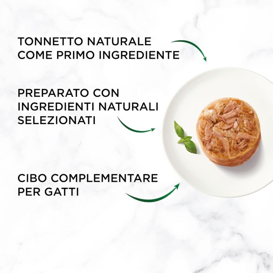 GOURMET Nature's Creations Adult Cat Wet Food Natural Tuna Flakes from Jelly 24 x 70g Tubs GOURMET Nature's Creations Adult Cat Wet Food Natural Tuna Flakes from Jelly 24 x 70g Tubs