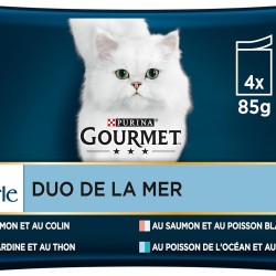 GOURMET Perle Duo de la mer - Sachets fraîcheur - Pour chat adulte - 4 x 85 g GOURMET Perle Duo de la mer - Sachets fraîcheur - Pour chat adulte - 4 x 85 g