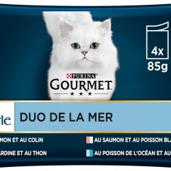 GOURMET Perle Duo de la mer - Sachets fraîcheur - Pour chat adulte - 4 x 85 g GOURMET Perle Duo de la mer - Sachets fraîcheur - Pour chat adulte - 4 x 85 g