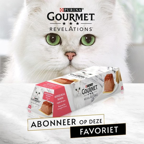 GOURMET Recommendations Muslin with Salmon with Sauce Meal Portions for Adult Cats 4 x 57g GOURMET Recommendations Muslin with Salmon with Sauce Meal Portions for Adult Cats 4 x 57g