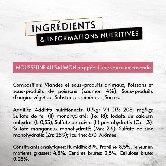 GOURMET Recommendations Muslin with Salmon with Sauce Meal Portions for Adult Cats 4 x 57g GOURMET Recommendations Muslin with Salmon with Sauce Meal Portions for Adult Cats 4 x 57g