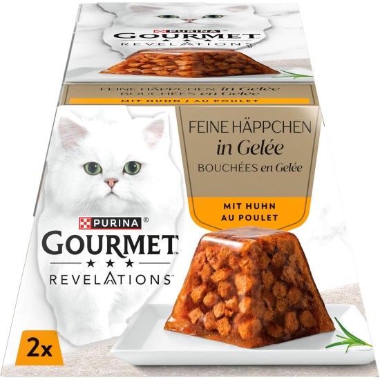 GOURMET Revelations Wet Cat Food in Jelly with Chicken, Pack of 24 (24 x 57 g) GOURMET Revelations Wet Cat Food in Jelly with Chicken, Pack of 24 (24 x 57 g)