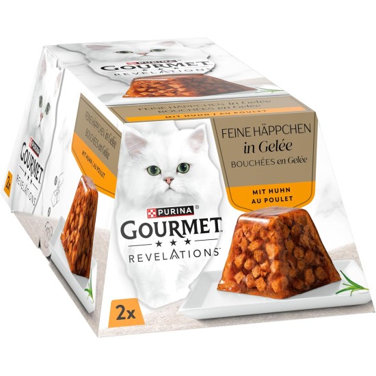 GOURMET Revelations Wet Cat Food in Jelly with Chicken, Pack of 24 (24 x 57 g) GOURMET Revelations Wet Cat Food in Jelly with Chicken, Pack of 24 (24 x 57 g)