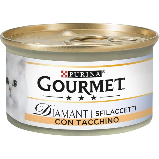 Gourmet Diamond Wet Food for Adult Cats with Turkey 24 Cans of 85 g Gourmet Diamond Wet Food for Adult Cats with Turkey 24 Cans of 85 g