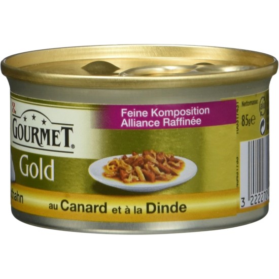 Gourmet Gold Duck and Turkey Cat Food 85g Gourmet Gold Duck and Turkey Cat Food 85g