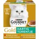 Gourmet Gold Hearty Tower Cat Food, Wet Food with Beef and Tomato, Chicken and Carrots, Turkey and Spinach, Turkey and Green Beans - 8 x 85 g - Pack of 6 (48 Cans, 4.08 kg) Gourmet Gold Hearty Tower Cat Food, Wet Food with Beef and Tomato, Chicken and Carrots, Turkey and Spinach, Turkey and Green Beans - 8 x 85 g - Pack of 6 (48 Cans, 4.08 kg)