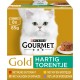 Gourmet Gold Hearty Tower Cat Food, Wet Food with Beef and Tomato, Chicken and Carrots, Turkey and Spinach, Turkey and Green Beans - 8 x 85 g - Pack of 6 (48 Cans, 4.08 kg) Gourmet Gold Hearty Tower Cat Food, Wet Food with Beef and Tomato, Chicken and Carrots, Turkey and Spinach, Turkey and Green Beans - 8 x 85 g - Pack of 6 (48 Cans, 4.08 kg)