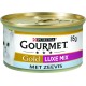 Gourmet Gold Luxe Mix Cat Food, Wet Food with Sea Fish in a Sauce with Spinach, 24 x 85 g, (24 Cans, 2.04 kg)
