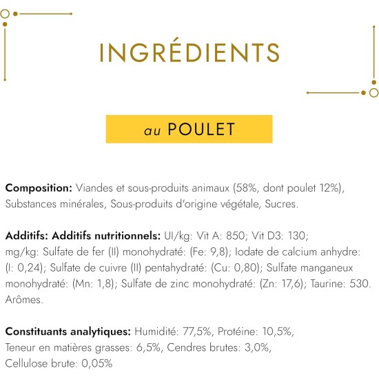 Gourmet Gold Mousse Cat Food, Wet Food with Chicken - 24 x 85 g - (24 Cans, 2.04 kg) Gourmet Gold Mousse Cat Food, Wet Food with Chicken - 24 x 85 g - (24 Cans, 2.04 kg)