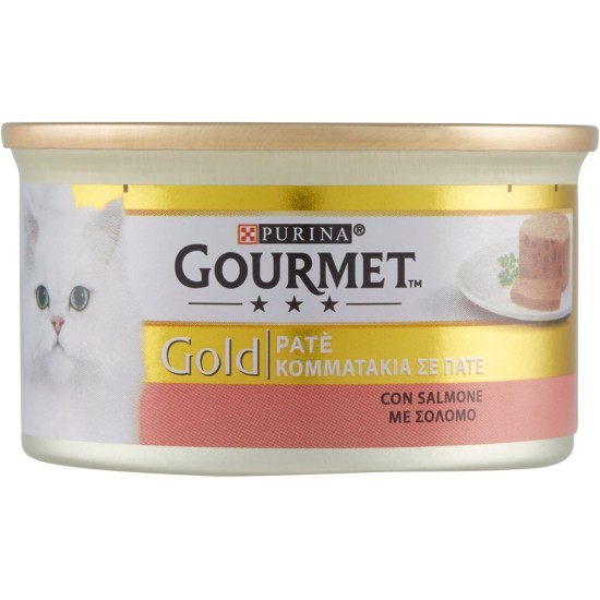 Gourmet Gold Pate for the Cat, with Salmon, 85 g – Pack of 24 Gourmet Gold Pate for the Cat, with Salmon, 85 g – Pack of 24