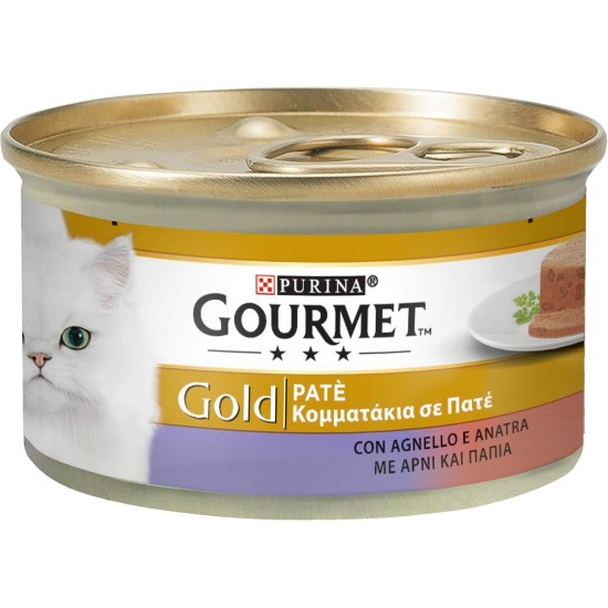 Gourmet Gold Pate for the Cat, with Salmon, 85 g – Pack of 24 Gourmet Gold Pate for the Cat, with Salmon, 85 g – Pack of 24