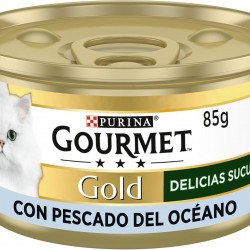 Gourmet Gold Succulent Wet Food for Cats with Sea Fish 24 x 85g Tubs
