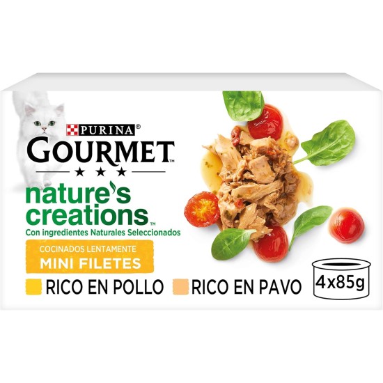Gourmet Nestlé Purina Nature's Creation Wet Cat Food Chicken and Turkey 12 x 4 85g Gourmet Nestlé Purina Nature's Creation Wet Cat Food Chicken and Turkey 12 x 4 85g
