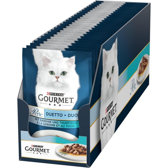 Gourmet Perle Duetto Wet Cat Food with Chicken and Beef Pack of 26 (26 x 85 g) Gourmet Perle Duetto Wet Cat Food with Chicken and Beef Pack of 26 (26 x 85 g)