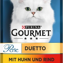 Gourmet Perle Duetto Wet Cat Food with Chicken and Beef Pack of 26 (26 x 85 g) Gourmet Perle Duetto Wet Cat Food with Chicken and Beef Pack of 26 (26 x 85 g)