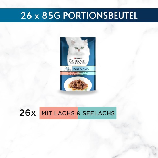 Gourmet Perle Duetto Wet Cat Food with Chicken and Beef Pack of 26 (26 x 85 g) Gourmet Perle Duetto Wet Cat Food with Chicken and Beef Pack of 26 (26 x 85 g)