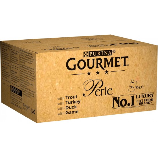 Gourmet Wet Cat Food Perle Country Medley, 96 Pouches, 96 x 85 g Gourmet Wet Cat Food Perle Country Medley, 96 Pouches, 96 x 85 g