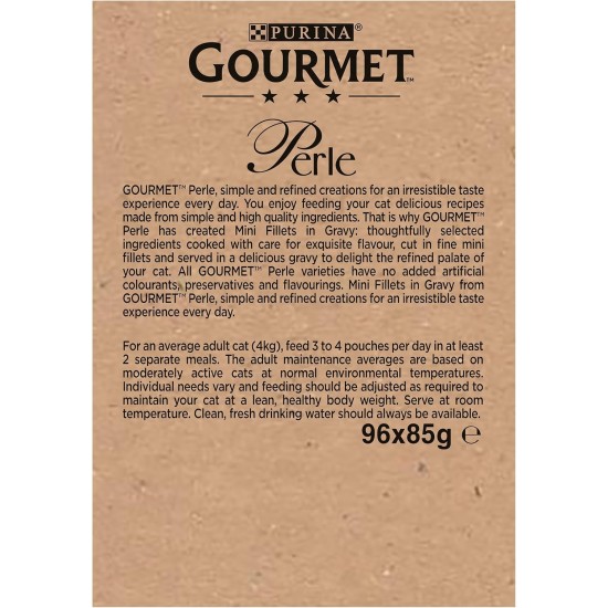 Gourmet Wet Cat Food Perle Country Medley, 96 Pouches, 96 x 85 g Gourmet Wet Cat Food Perle Country Medley, 96 Pouches, 96 x 85 g