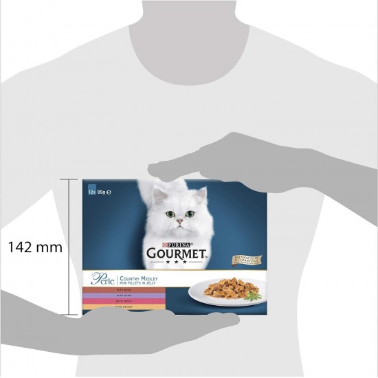 Gourmet Wet Cat Food Perle Country Medley, 96 Pouches, 96 x 85 g Gourmet Wet Cat Food Perle Country Medley, 96 Pouches, 96 x 85 g