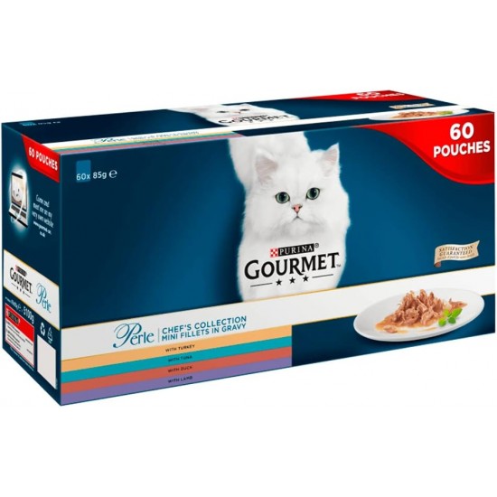 Gourmet Wet Cat Food Perle Country Medley, 96 Pouches, 96 x 85 g Gourmet Wet Cat Food Perle Country Medley, 96 Pouches, 96 x 85 g