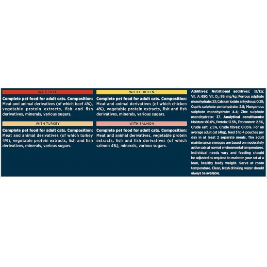 Gourmet Wet Cat Food Perle Country Medley, 96 Pouches, 96 x 85 g Gourmet Wet Cat Food Perle Country Medley, 96 Pouches, 96 x 85 g