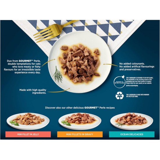 Gourmet Wet Cat Food Perle Country Medley, 96 Pouches, 96 x 85 g Gourmet Wet Cat Food Perle Country Medley, 96 Pouches, 96 x 85 g